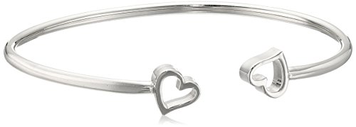 Alex and Ani Formidable Heart Cuff, Sterling Silver, Expandable