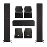Definitive Technology Dymension Atmos Home Theater System - Bundle with (2) DM70 Towers, (1) DM30 Center Channel, (2) DM95 Rear Speakers and, (2) DM90 Atmos Speakers