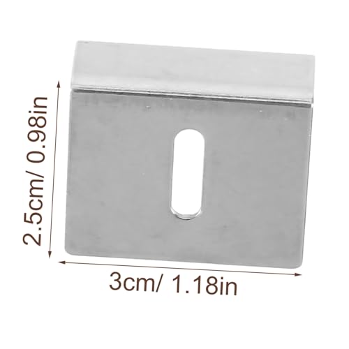 Gatuida 8個 ステンレス製ミラークリップ壁取り付け用鏡固定具ガラス用フレームレスサポート強力耐久性リビングルーム浴室対応