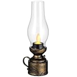 Lampe à pétrole vintage sans flamme : légère, compacte, facile à placer et à ranger, elle peut servir à décorer de nombreux endroits. lanterne à pétrole LED