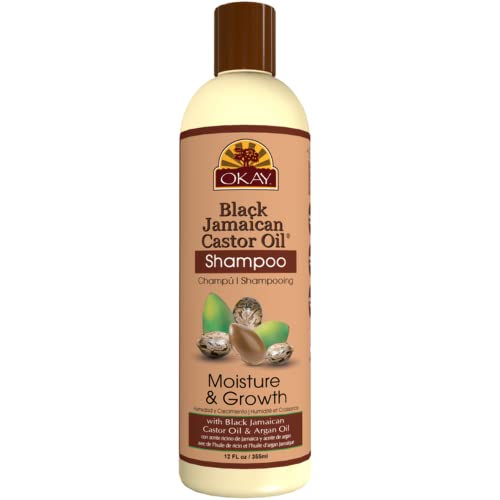 OKAY Black Jamaican Castor Oil Shampoo - Jamaican Castor Shampoo for Hair Health, Natural...