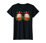 Ugly Christmas Sweater Merry Titmas Reindeer Boobs Naughty T-Shirt