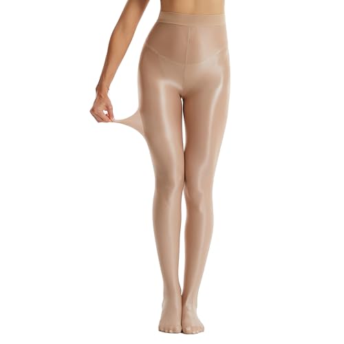 Image of Frola Shaping Tights for Women 70D Shimmery Pantyhose for Dance Ballet Glitter Socks