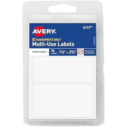 Avery All-Purpose Labels, Pack of 76 (6117) Cover