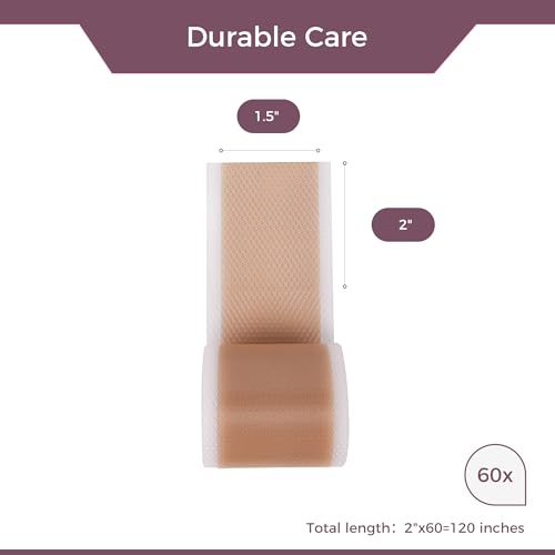 Silicone Scar Sheets - (1.6" x 120" Roll) Advanced Professional Medical Treatment for Scar Reduction, Painless Scar Removal Sheets for Surgical Scars, C-Section, Burns, Keloids