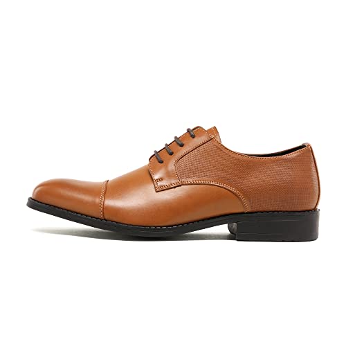 Bruno Marc Men's Oxford Dress Shoes, Brown/SBOX222M, Size 12