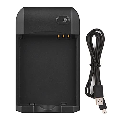 Mini cargador portátil NP-6L con cable USB verde miniatura 6