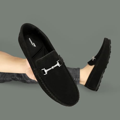 Image of TROTUS Men's Stylish & Comfortable with Soft Cushioned Insole | Hand-Stitched Design for Trendy | Loafer for Men