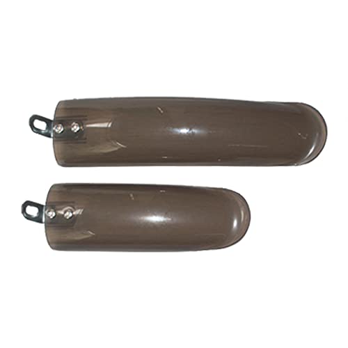 2 guardabarros plegables para bicicleta, guardabarros delantero y trasero, piezas de ciclismo, translúcido, 14 pulgadas y 14 pulgadas