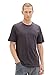 Produktbild TOM TAILOR Herren 1039894 Basic T-Shirt mit Logo-Stickerei, 10899-Tarmac Grey, XXL