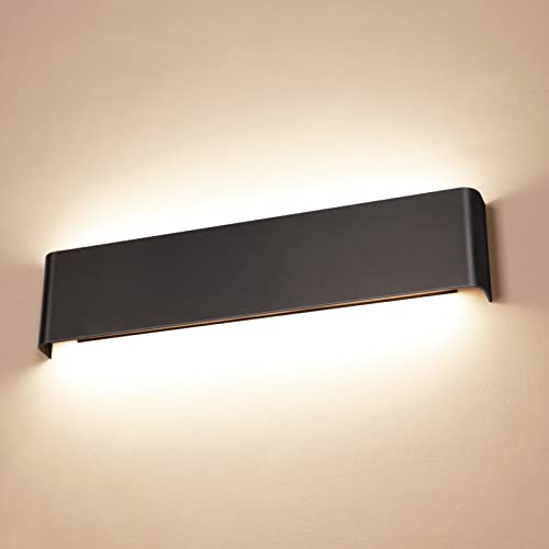 Catálogo de Focos de pared de esta semana. 42 HORKEY - Lámpara de Pared Moderna 40cm, Lámparas de Aplique Negro, LED Barra Largo Clásico Accesorio de Lampara de Tocador de Para Baño, Dormitorio, Sala de Estar, Comedor,...