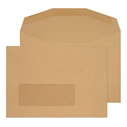 Enveloppes gommées C6 avec fenêtre 114x162 papier blanc pour envoi postal