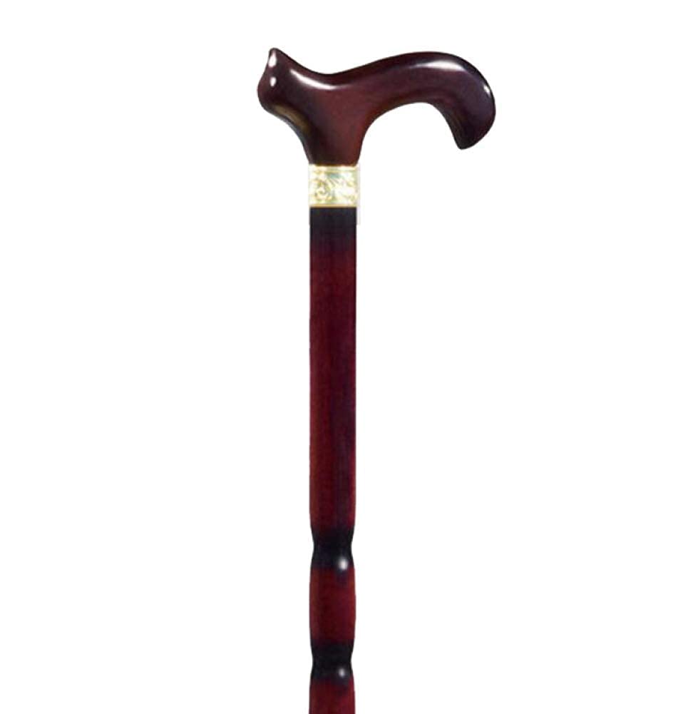 Muletas Bastón de Madera Maciza con Punta de Goma, Bastones de Madera Tradicionales de Madera Natural de 37 pies para Hombres y Mujeres, Capacidad de Peso de 300 Libras
