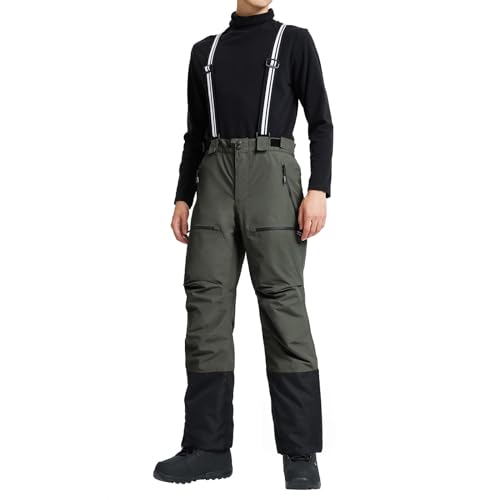 Reviews de Trajes para la nieve para Hombre disponible en línea. 47 Pioneer Camp - Pantalones de esquí de nieve para hombre, impermeables, aislados, forro polar, snowboard, senderismo, al aire última intervensión, cierre, parte inferior de la...