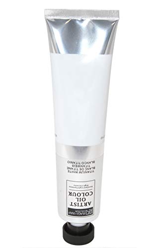 Magi® Artist Ölfarbe, 200 ml Großtube in 30 Farben, feine Künstlerqualität (01-titanweiß)