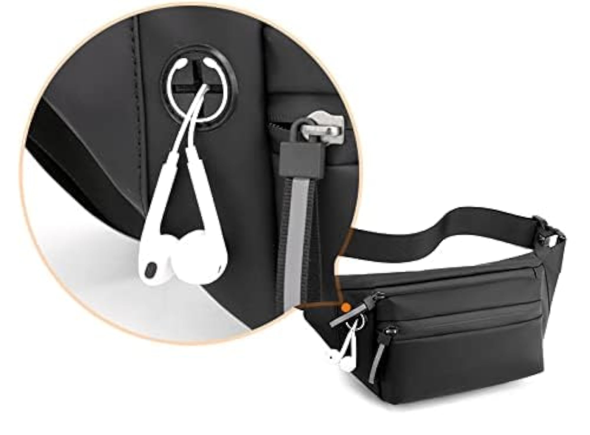 Waist Pack Travel Handy Hiking Zip Pouch