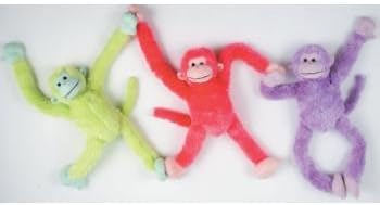 Bulk Buys 24 in. 3 Assorted Color Pull Arm Monkeys - Case of 24