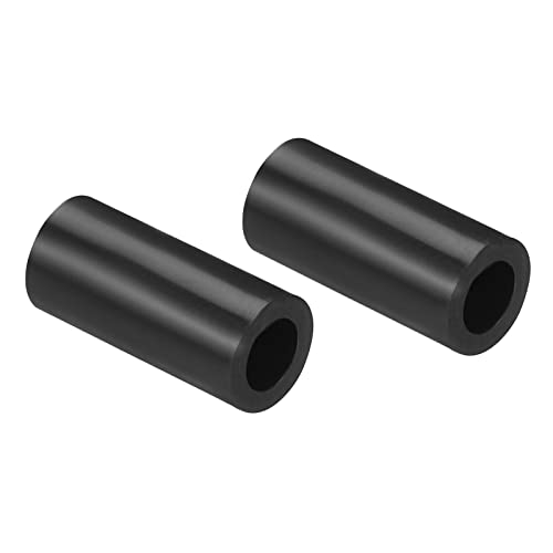 PATIKIL Round Spacer Washer, 200 Pack Nylon 4.2mm ID x 7mm OD x 15mm L for M4 Screws Block 3D Printer TV Wall Mounting Electrical Outlet, Black