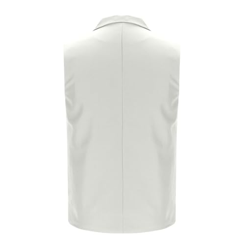 Men's Suit Vest Business Formal Dress Waistcoat Slim Fit Vests for Men with 2 Pocket for Suit or Tuxedo Wrinkle-Free3