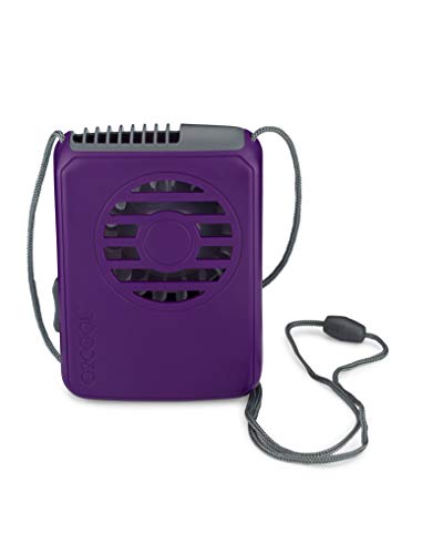 O2COOL FN02001 Deluxe Necklace, Purple Personal Fan, Universal