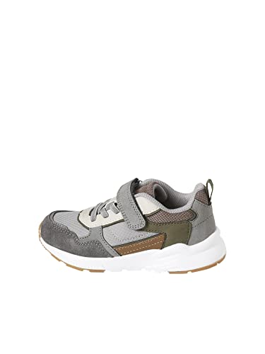 Vertbaudet Zapatillas con cordones y velcro para niño, gris, 32 EU Cover