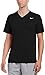 NIKE Men's Legend 2.0 Short Sleeve V-Neck Tee Black/Black/Matte Silver LG