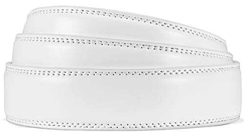 Image of CHAOREN Ratchet Belt Replacement Strap 1 3 /8 inch, Leather Belt Strap for 40MM Slide Click Buckle