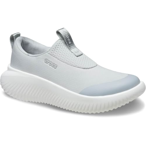 Image of Crocs Unisex-Adult Mellow Ease, Recovery Slip On Shoes for Men and Women, Atmosphere /White, 15 Men /17 Women