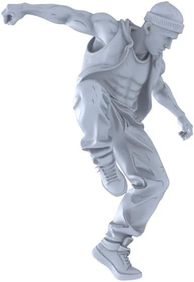 MRY-SFW XJTR144446 1/144 Painter Dynamic Challenge Set Six High Tension Gray White Models Dramatic Poses Ultimate Display of Muscle Lines and Clothing Dynamic Folds 1set image 5