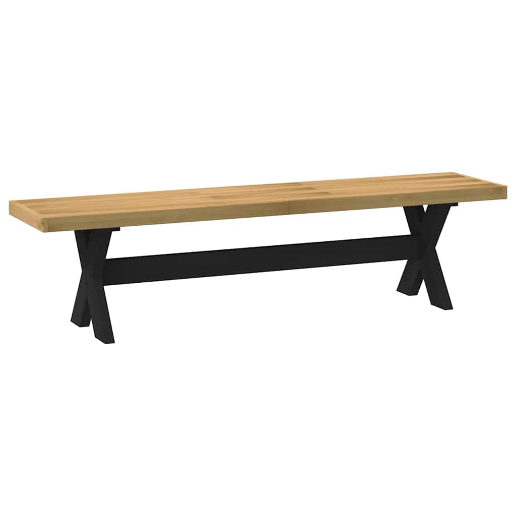 vidaXL Banc à Manger NOAIN Pieds en Forme de X 180x40x45 cm Massif pin