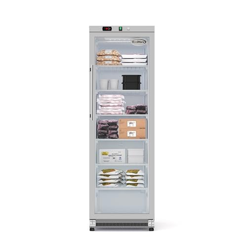 Image of KoolMore 12 Cu. ft. Commercial Freezer with Glass Door in Stainless Steel - Manual Defrost (KM-MFD-12GSG)