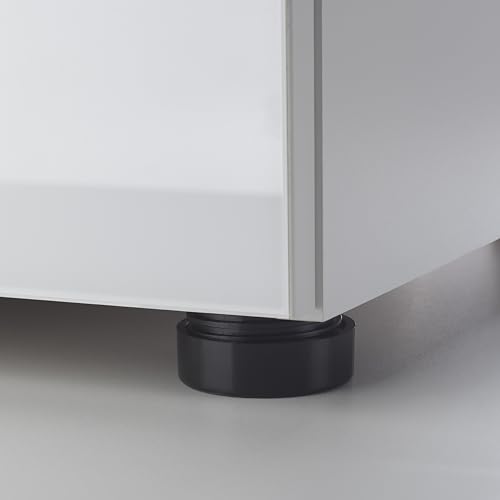 Rauch Möbel Flipp, Kommode für Schlafzimmer, Kinderzimmer, Wohnzimmer, Jugendzimmer, Flur, Garderobe, 3 Schubladen, mit Softclose-Funktion, Farbe Glas Weiß, Breite 40 cm