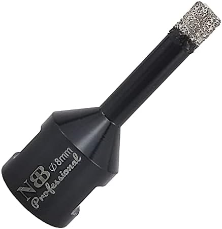 NBB vacuum brazed diamond hole saw with M14, for dry or wet drilling professionally on hard porcelain, ceramic, tile, granite, marble, fast, durable, for angle grinder (6mm)