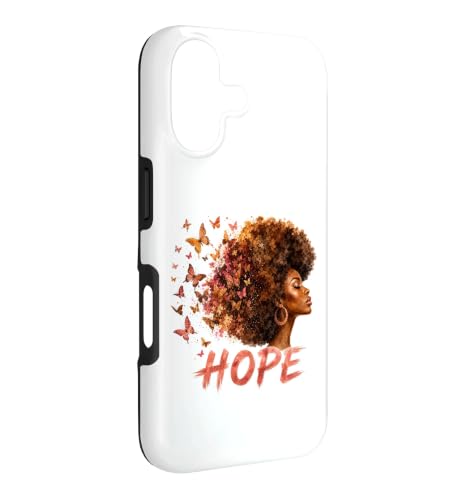 Hope Afro Papillon Mélanine Reine Afro-Américaine Coque pour iPhone 17 – vue 3