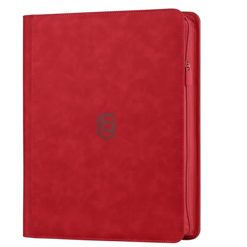 EYEGLEAM 1024 Pocket Card Binder,16 Pocket Trading Card Binder，Side Loading Collectible Card Albums for MTG, for TCG Football, Sports, Game Cards Red