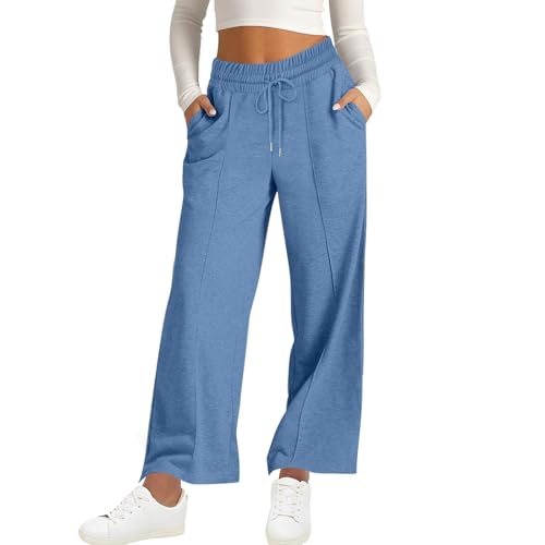 Wide Leg Sweatpants Women High Waisted Baggy Joggers Loose Fit Athletic Sweatpants Soft Lightweight Joggers 2025