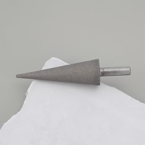 Briny River Konischer Diamant-Schleifkopf mit 6 Mm Schaft Zum Schneiden von Fräsern Und Rotationswerkzeugen 55 X 17 X 20 Mm