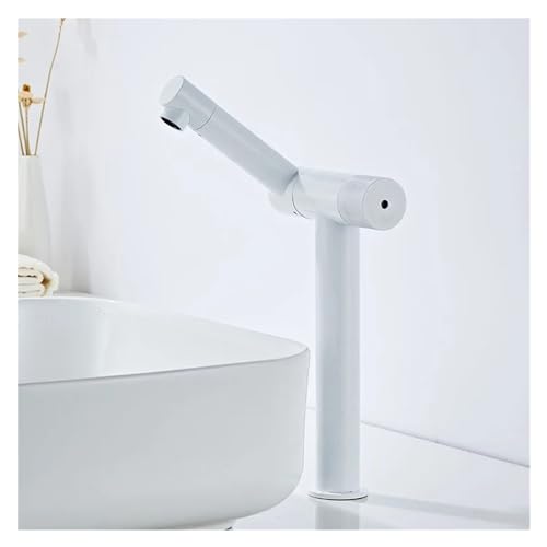 Mitigeur lavabo noir rotatif 360 pour salle de bain eau chaude et froide