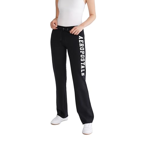 AEROPOSTALE Women's Aero Logo Fit and Flare Sweatpants