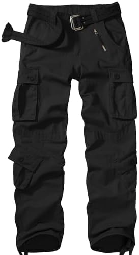 Jessie Kidden Men's Combat Camo Cargo Trousers Camouflage Army Military Tactical Work Pants #7533