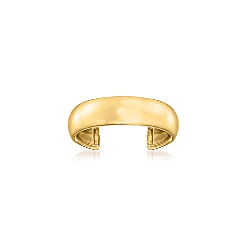 Ross-Simons Pure Collection 14kt Yellow Gold Wide Adjustable Toe Ring