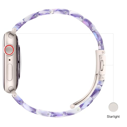 Image of Light House Apple Watch Bands-Fashion Lightweight Resin iWatch Bands for Women Men 38mm /40mm /41mm /42mm(Series 11 10), 49mm /46mm /45mm /44mm /42mm(S 3 2 1), Compatible with Apple Watch Series 11 SE 10 9 8 7 6 5 4 3 Ultra