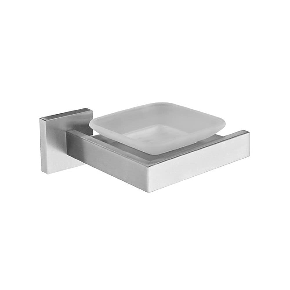 Porte-savon et porte-serviettes en acier pour une salle de bain zen et rangée