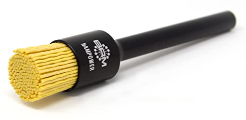 Image of BRM AEB3434180 NAMPOWER End Brush, 0.750 inch Diameter, 5 inch OAL, 180 Grit, Ceramic Abrasive Filament