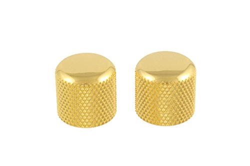 2 Gold Dome Knobs Push-On Fits Split Shaft Pots Allparts Mk-3300-002 #TOP15