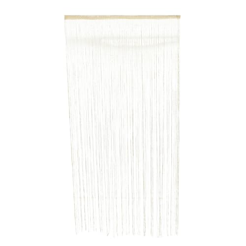 ibasenice Cortina Dorado Ventana Borlas y Hilo de para Puerta Protección de Privacidad, Material Poliéster Estilo Elegante para Sala y Fiesta