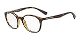 montura emporio armani Tamano: 49/19 Small Emporio Armani 0EA3079 Monturas de Gafas, Dark Havana, 49 para Mujer