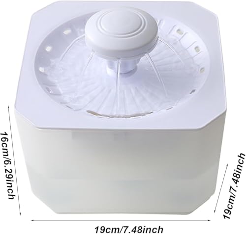 Fuente para gatos recargable USB 2.5L Blanco miniatura 5