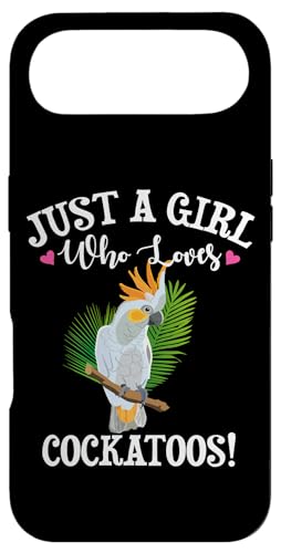 Womens Kids Cute Just A Girl Who Loves Cockatoos Pet Lover �X�}�z�P�[�X iPhone Air �p
