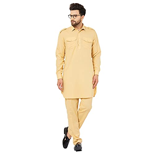 Image of ARMAAN ETHNIC Casual Pathani Suit With Pant For Men